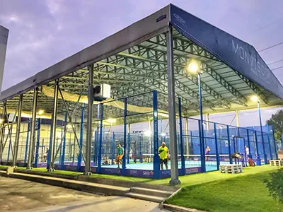 Roofed Padel Court application case